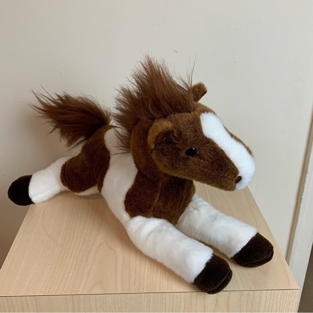 Plush Aurora Pinto Pony Horse Brown/White 2019